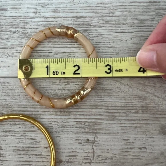 Vintage Gorgeous Elegant Gold, Black, and Green Bangle Sets - Picture 8 of 10